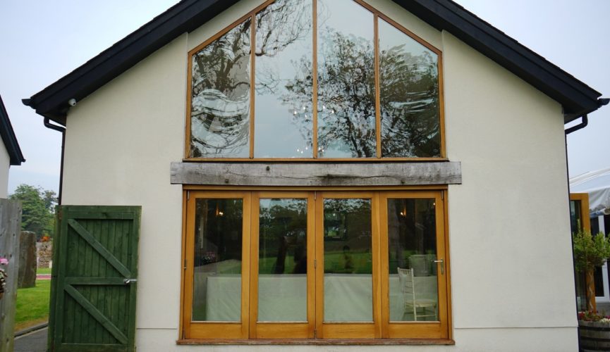 house with glass windows